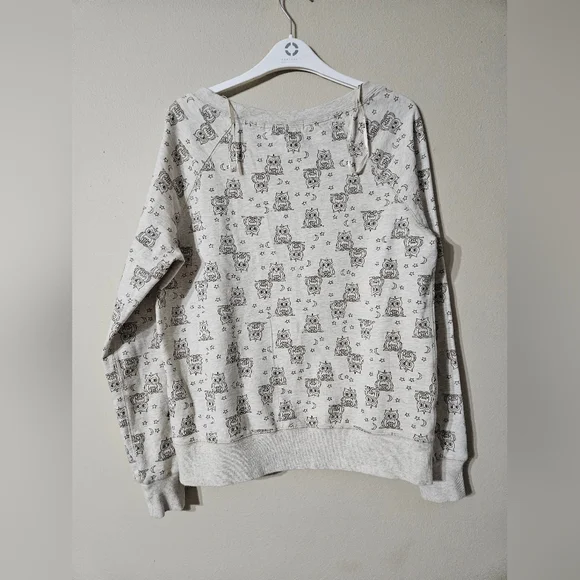 Owl Sweatshirt Oversized Small - Picture 3 of 4
